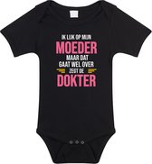 Ik lijk op mijn moeder cadeau romper / rompertje - zwart - unisex - jongens / meisjes - kraamcadeau - zwart rompertje voor baby 80 (9-12 maanden)