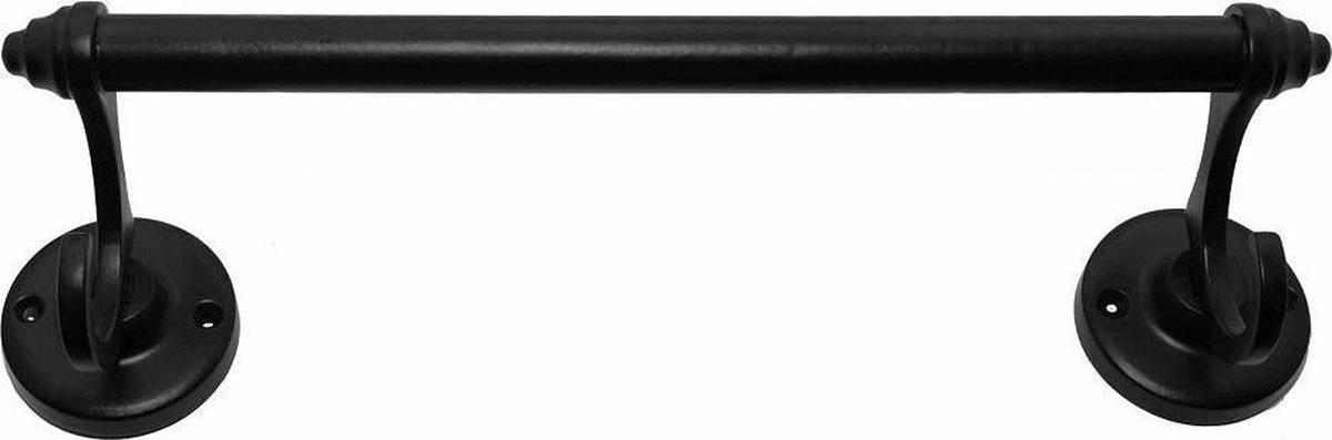 Handdoek Rek Met Haken 345 mm Mat Zwart