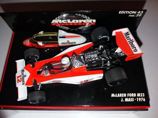 Miniature McLaren M23 James Hunt #11 – 1976 – Minichamps 1/43 (Sans Boîte)