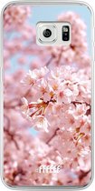 Samsung Galaxy S6 Edge Hoesje Transparant TPU Case - Cherry Blossom #ffffff