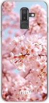 Samsung Galaxy J8 (2018) Hoesje Transparant TPU Case - Cherry Blossom #ffffff