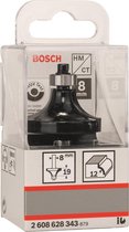 Bosch - Afrondprofielfrezen 8 mm, R1 12 mm, L 19 mm, G 60 mm