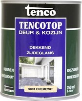 Tenco tencotop deur & kozijn dekkend zijdeglans cremewit (RAL 9001) - 250 ml