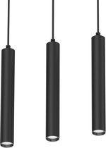 Arcchio - LED hanglamp - 3 lichts - aluminium - H: 30 cm - (RAL 9005) - Inclusief lichtbronnen