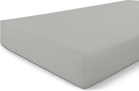 Byrklund Jersey Hoeslaken - Hoeslaken 90x200 - 100% Katoen - Licht Grijs