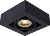 Lucide ZEFIX - Plafondspot - LED Dim to warm - GU10 - 1x12W 2200K/3000K - Zwart