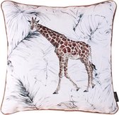 Velvet Giraffe Kussenhoes | Velours / Fluweel - Polyester | 45 x 45 cm