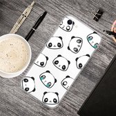 iPhone SE 2020 / iPhone 8 / iPhone 7 (4.7 Inch) - hoes, cover, case - TPU - Transparant - Panda's