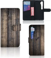 GSM Hoesje Xiaomi Mi Note 10 Pro Leuk Case Cadeau voor Mannen Steigerhout