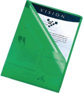 Elba M-Star Zichtmap L-Model, A4, PVC, 150 micron, Groen (pak 10 stuks)