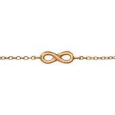 Armband dames | Gold plated armband met infinity teken | WeLoveSilver