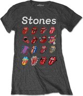 The Rolling Stones Dames Tshirt -L- No Filter Evolution Grijs