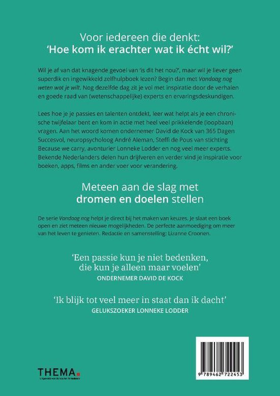 Vandaag nog... - Vandaag nog weten wat je wilt