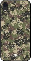 iPhone Xr Hoesje TPU Case - Digital Camouflage #ffffff