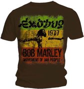 Bob Marley - Movement Heren T-shirt - M - Groen