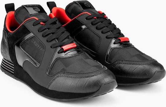 Cruyff Lusso Teknit zwart rood sneakers heren (S) (CC6830193491) | bol.com