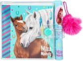 Miss Melody Notieboek Meisjes 11 X 8,5 Cm Papier Aqua 2-delig