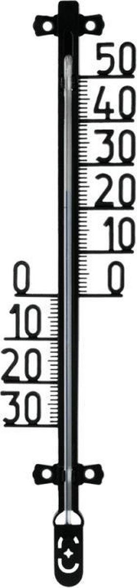 Metaltex Buitenthermometer 27 X 5 Cm Zwart