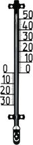 Metaltex Buitenthermometer 27 X 5 Cm Zwart