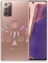 GSM Hoesje Samsung Note 20 Bumper Hoesje Doorzichtig Boho Dreamcatcher