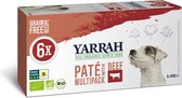 Yarrah Bio Hondenvoer Multipack Paté Graanvrij Rund - Kip 6 x 150 gr