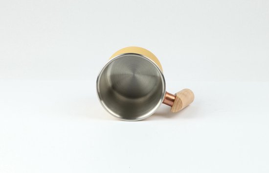 Kampeer mok - beker van roestvrĳ staal - kalas serie - 400ml - kleur geel — afbeelding 3