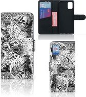 Telefoonhoesje Geschikt voor Samsung Galaxy A31 Wallet Book Case Skulls Angel