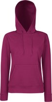 Fruit Of The Loom Vrouwen Dames Fit Sweatshirt Met Capuchon / Hoodie (Bordeaux)