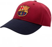 FC Barcelona Official Football Crest Design Baseball Cap (Burgundy/Blue)