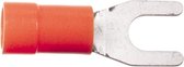 Vork Kabelschoen Rood 0.5 - 1.0 mm² / Breedte 4.0 mm (100 stuks)