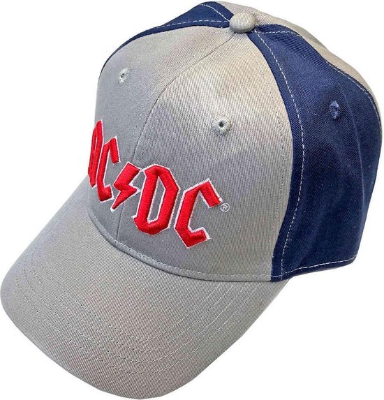 AC/DC - Red Logo Baseball pet - Grijs/Blauw