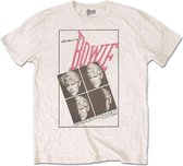 David Bowie Heren Tshirt -L- Serious Moonlight Wit