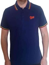 David Bowie - Flash Logo Polo shirt - 2XL - Blauw