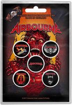 Airbourne Badge/button Breakin' Outta Hell Set van 5 Multicolours