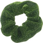 Scrunchie Haarelastiek Glitter Groen
