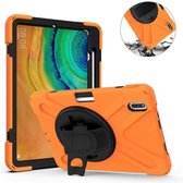 Tablet hoes geschikt voor Huawei MatePad Pro 10.8Cover - Hand Strap Armor Case - Oranje