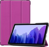 Tablet Hoes geschikt voor Samsung Galaxy Tab A7 (2020) - Book Case met TPU cover - Paars