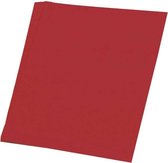 3x Karton rood 48 x 68 cm - Hobby karton - Kartonnen vellen hobby/knutselmateriaal