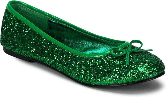 Donker groene ballerina schoenen met glitters 37 | bol.com