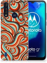 Smartphone hoesje Motorola Moto G8 Power Lite Back Case Siliconen Hoesje Retro