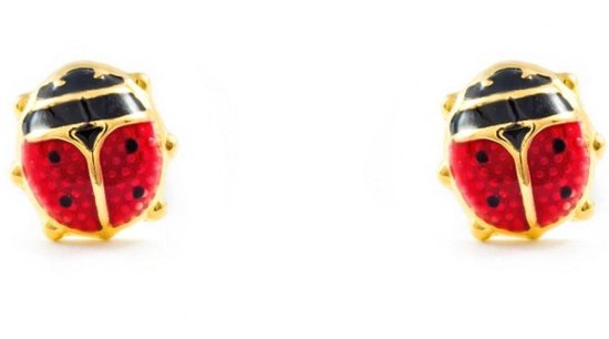 La Rosa Princesa - Clous d'oreille Ladybug - Fermeture à vis - Or 18 Kt |  bol.com