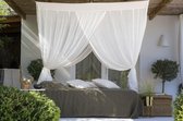 Katoenen Klamboe 2-Persoons - Rechthoekig - XL -  100% Organisch Katoen - Handgemaakt in Bali - De Kasna by Bambulah®  Luxe Duurzame Katoenen Klamboe