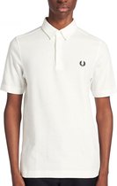 Fred Perry - Button Down Polo Shirt - Witte Polo - XL - Wit