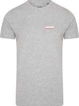 Subprime - Heren Tee SS Shirt Chest Logo Grey - Grijs - Maat S