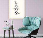 Klimop zwart-wit 2 (Ivy) - Foto op Posterpapier - 29.7 x 42 cm (A3)