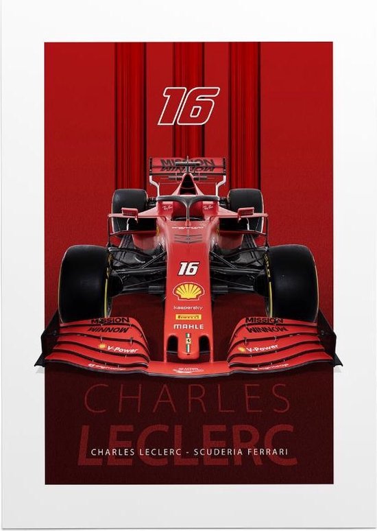 Charles Leclerc Scuderia Ferrari F1 Photo Sur Papier Poster 50 X 70 Cm B2 Bol Com