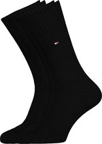 Tommy Hilfiger True America Socks (2-pack) - herensokken katoen - zwart - Maat: 43-46
