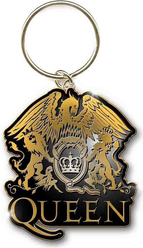 Queen - Gold Crest Sleutelhanger - Goudkleurig/Zwart