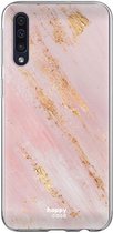 HappyCase Samsung Galaxy A70 Flexibel TPU Hoesje Pink Marmer Print