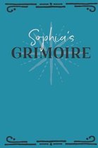 Sophia's Grimoire: Personalized Grimoire Notebook (6 x 9 inch) with 162 pages inside, half journal pages and half spell pages.